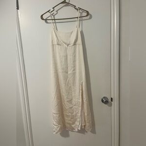 Aritzia Cream Slip Dress
